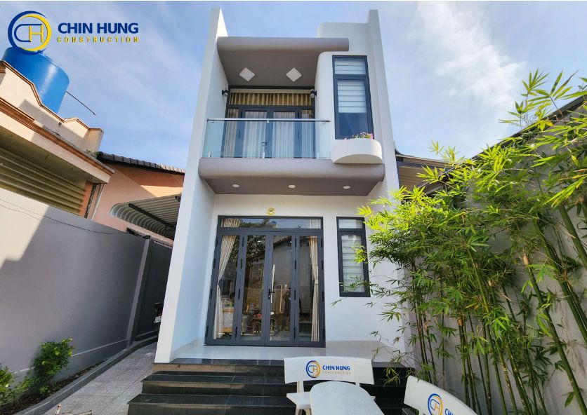 Thi công nhà phố 1 trệt 1 lầu 