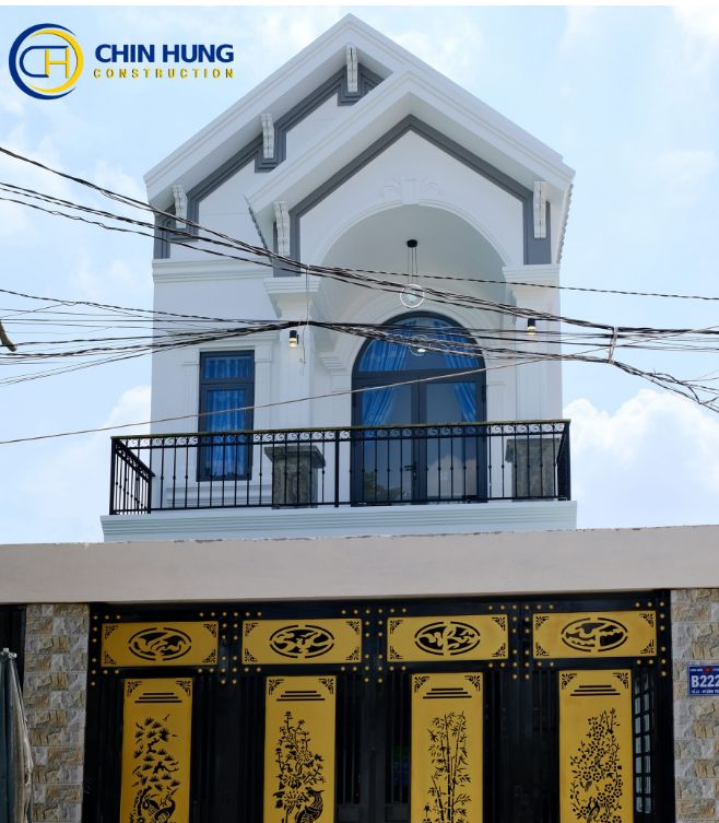 Thi công nhà phố 1 trệt 1 lầu tại Thuận An