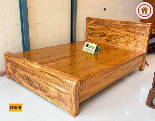 Giường hộp gỗ hương xám