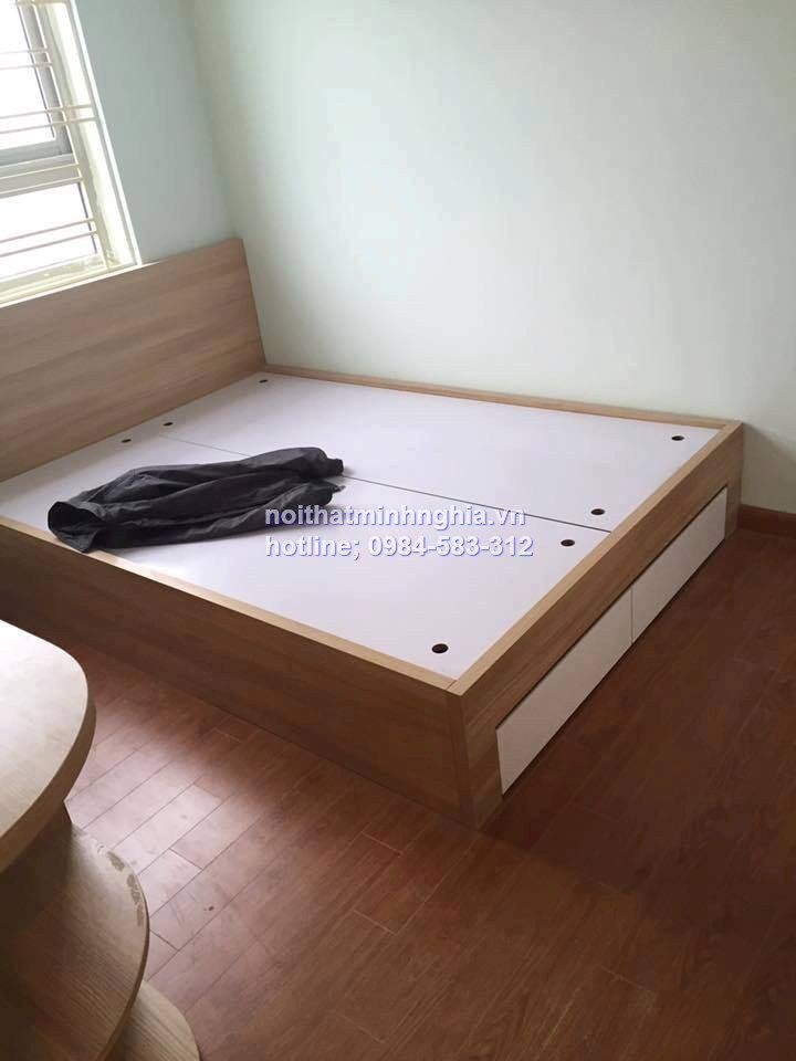 Giường Gỗ Công Nghiệp