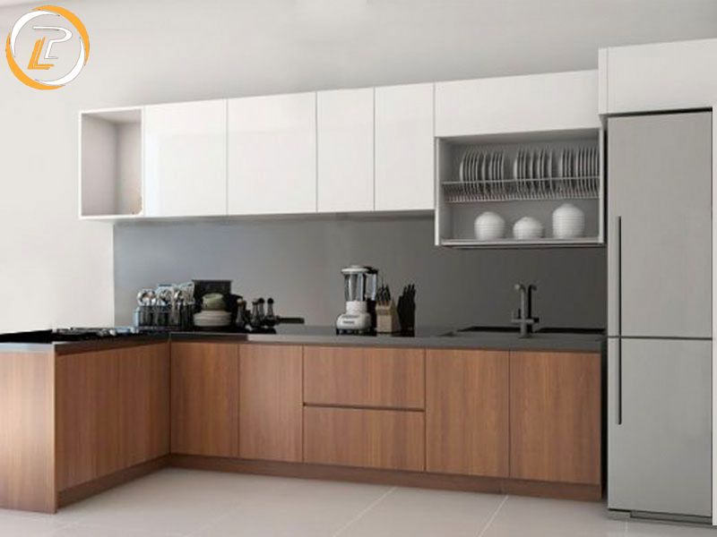 Tủ bếp gỗ công nghiệp