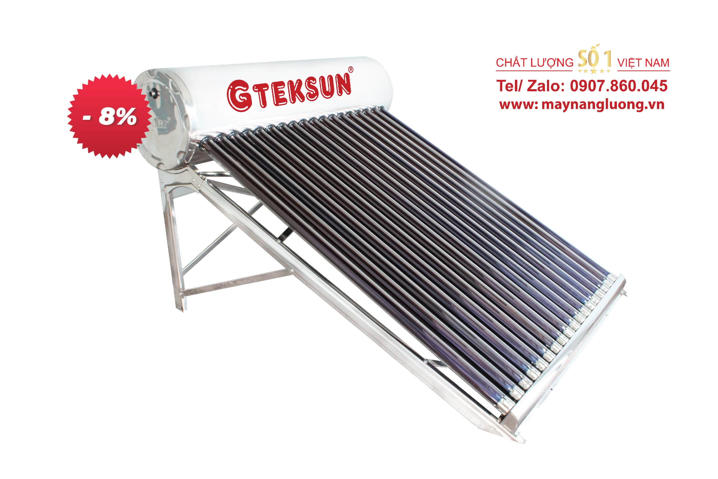 MÁY NƯỚC NÓNG NĂNG LƯỢNG MẶT TRỜI GT PRO 130 LÍT