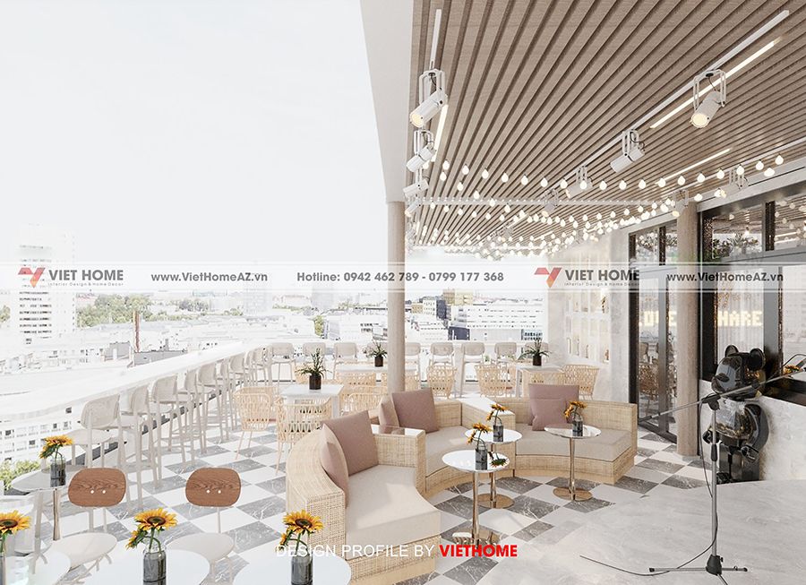thiết kế thi công quán cafe