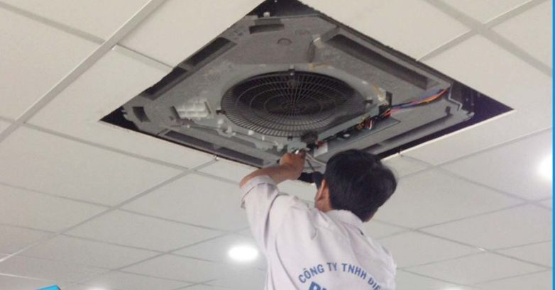 Lắp đặt máy lạnh âm trần 