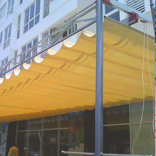 Bạt che mưa nắng dạng xếp