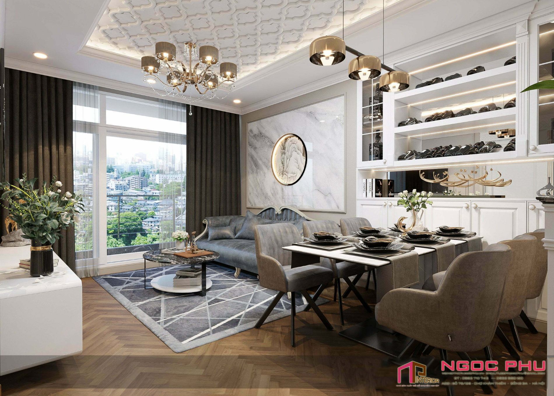 Thiết kế thi công nội thất chung cư