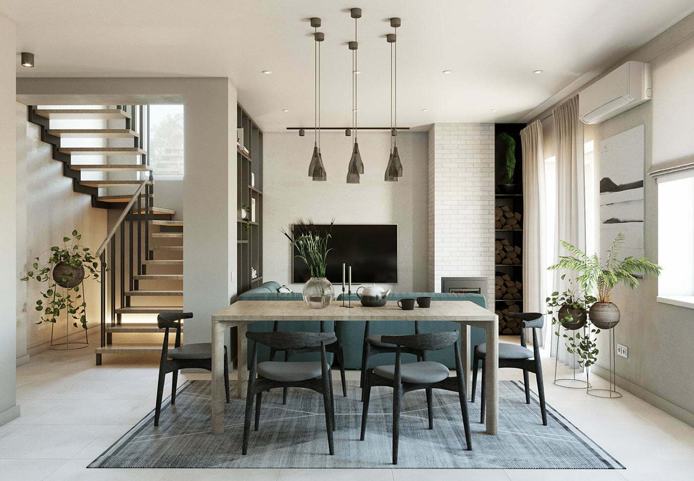 Thiết kế nội thất nhà phố