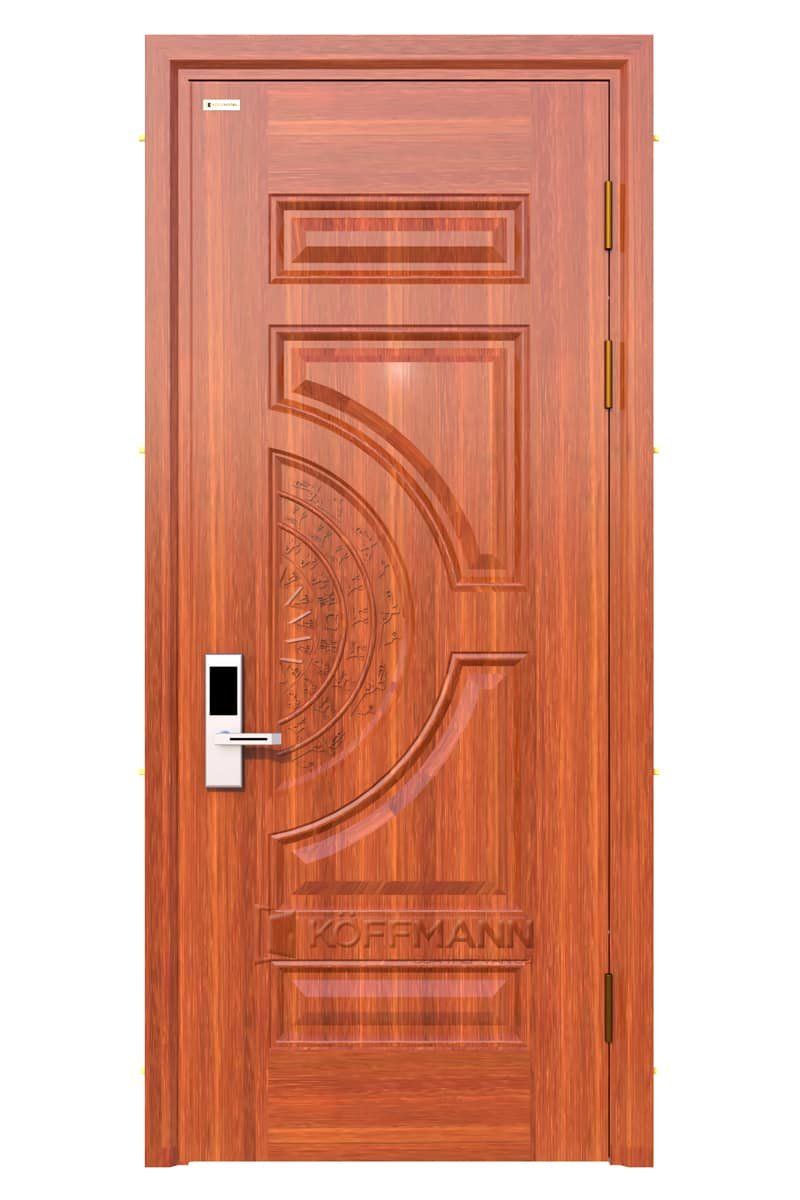 Cửa thép vân gỗ 1 cánh