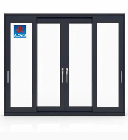 Cửa đi mở quay 4 cánh nhôm Xingfa