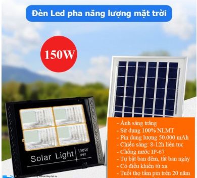 Đèn năng lượng mặt trời 150W LPTH150