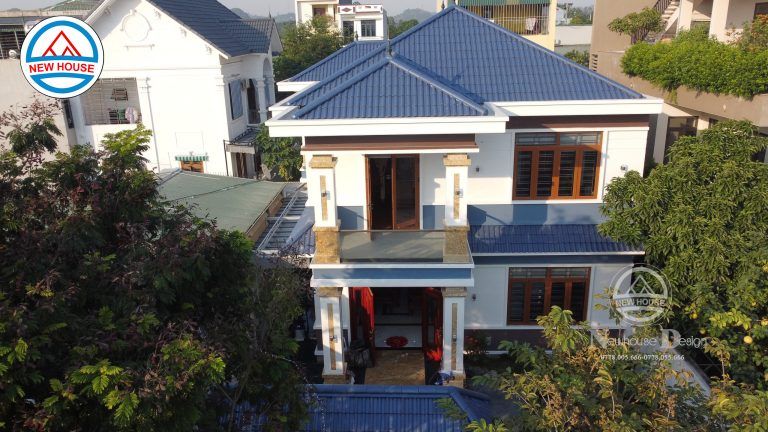 Thi công biệt thự mái Nhật 2 tầng