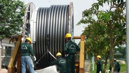 Thực hiện thi công ngầm hoá đường dây 110kV