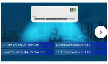 Máy lạnh Aqua 15Hp Inverter KCRV12WNZ