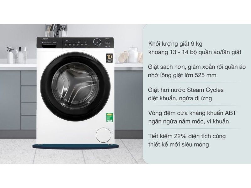 Máy giặt Aqua Inverter 90 KG AQDA900F W