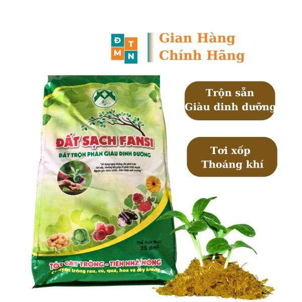 Đất Sạch Trồng Rau Hoa Kiểng Fansi 10kg Tiện Lợi Dễ Sử Dụng