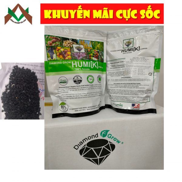 PHÂN BÓN KÍCH RỄ HUMIC ACID POWDER NHẬP KHẨU TỪ MỸ  TÚI 1 KÝ