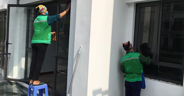 Vệ sinh nhà ở sau xây dựng