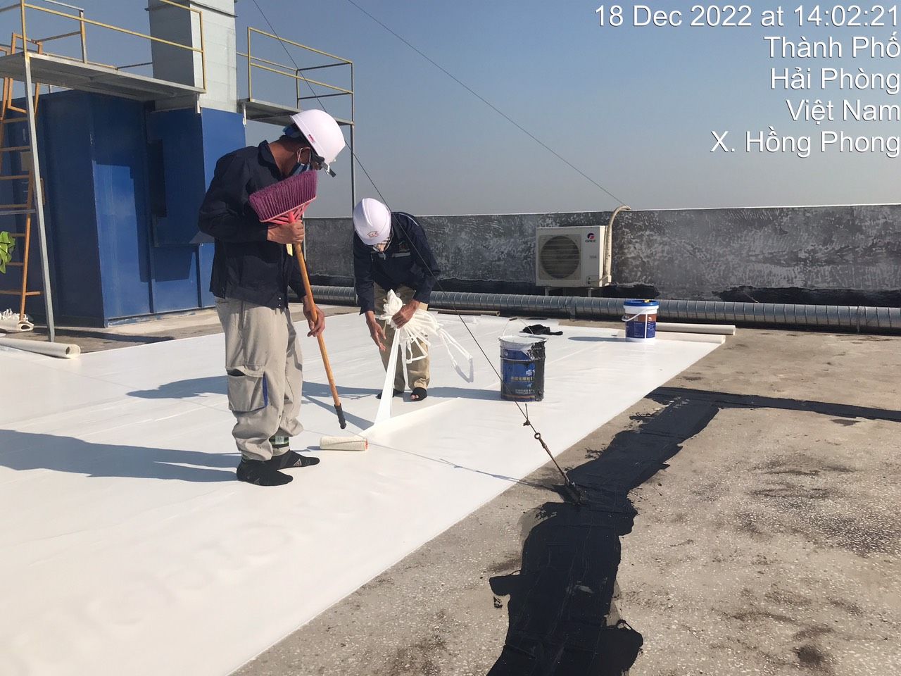 Thi công màng chống thấm lộ thiên TPO