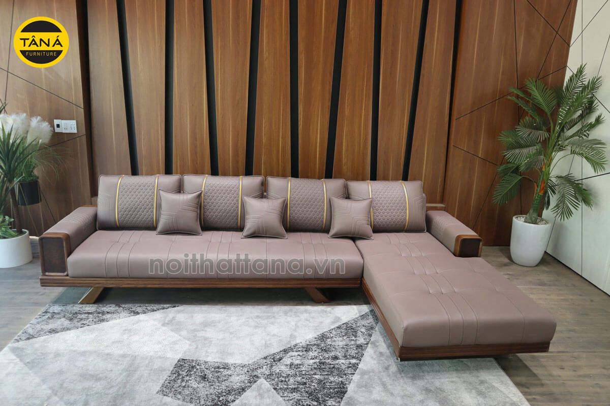 Sofa Da Cao Cấp Góc L Nhập Khẩu TA887AB