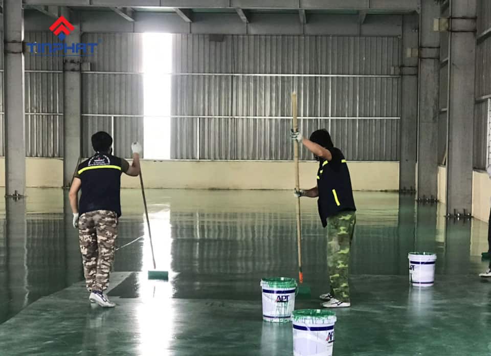 Thi công sơn Epoxy nhà máy Samsung Bắc Ninh