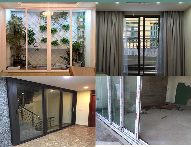 Cửa đi mở trượt nhôm Xingfa 