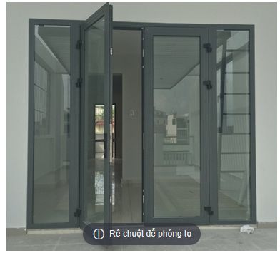 CỬA ĐI 02 CÁNH MỞ  FIX CỐ ĐỊNH