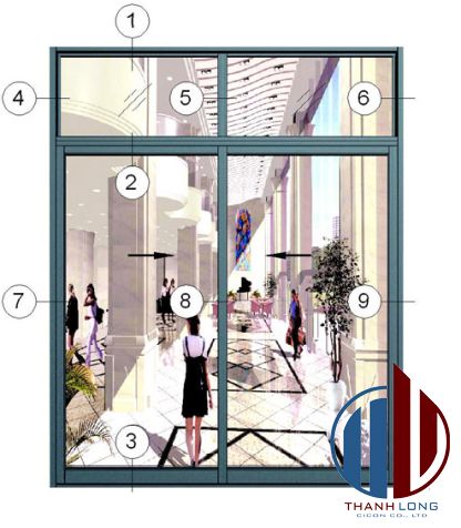 Cửa trượt hệ 93 nhôm Xingfa