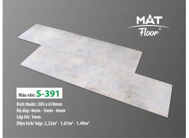 Sàn Nhựa MAT 6mm Vân Đá