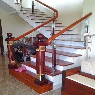 Cầu thang kính cường lực