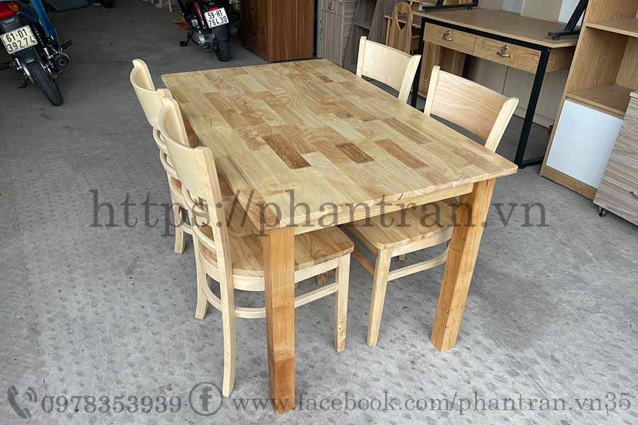 Bàn Ăn Cabin 4 Ghế Cabin Gỗ