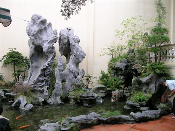 Thiết kế thi công hòn non bộ