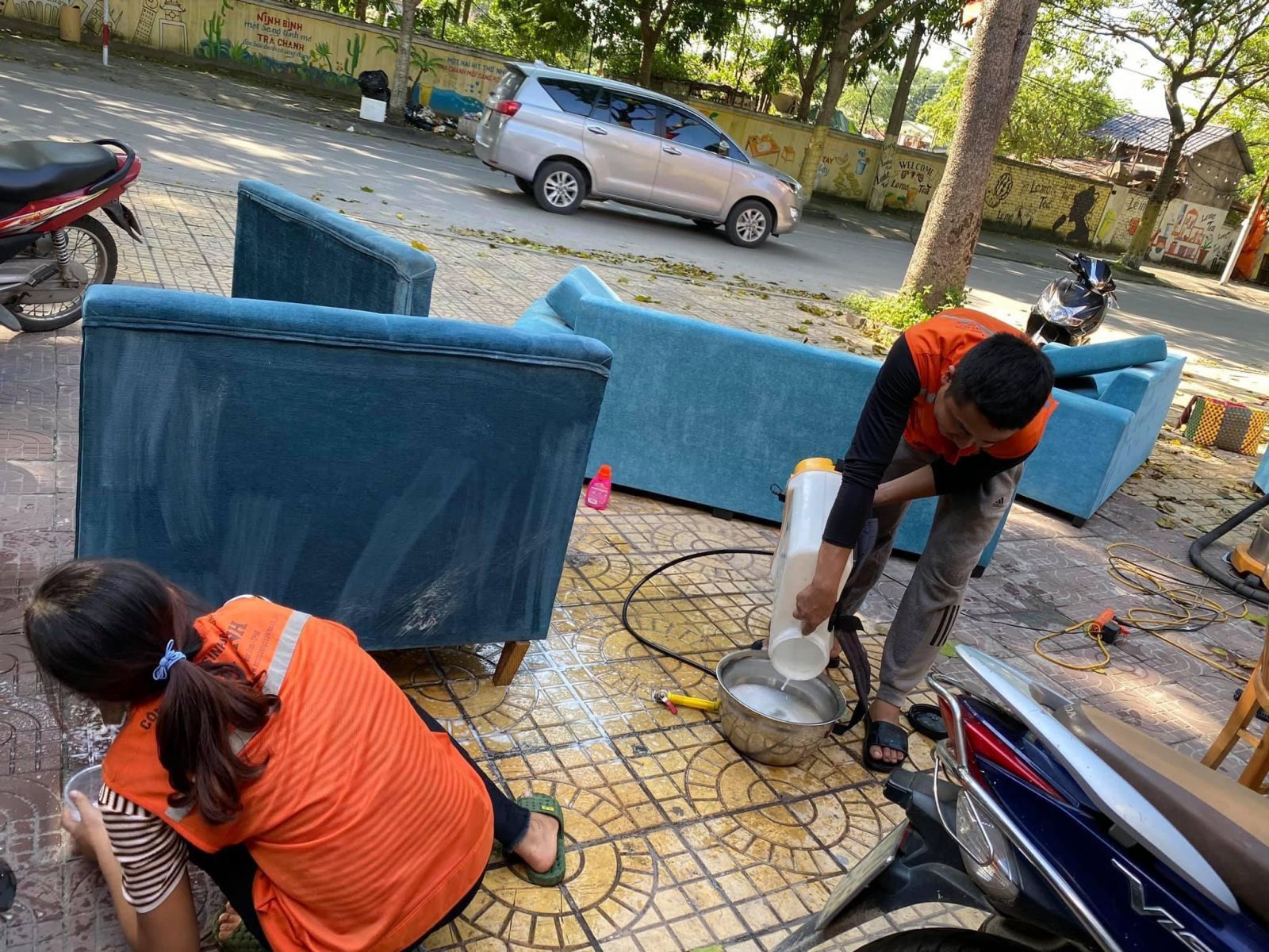  Giặt ghế sofa