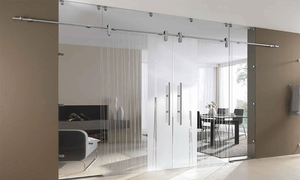 CỬA ĐI LÙA KÍNH CƯỜNG LỰC 2 CÁNH