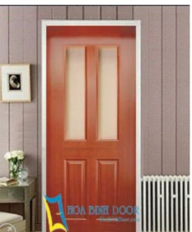 Cửa gỗ công nghiệp HDF veneer KD4G2 Căm Xe