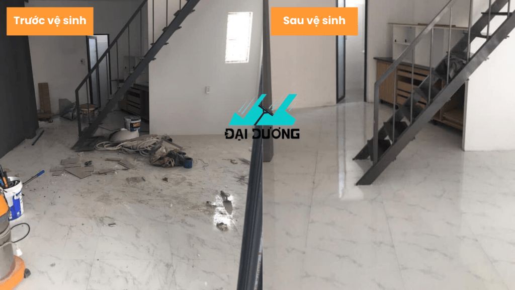 Vệ sinh công trình sau xây dựng