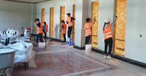 Vệ sinh công trình sau xây dựng