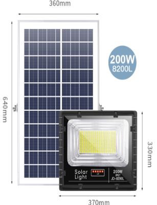 Đèn led năng lượng mặt trời 200W JD8200