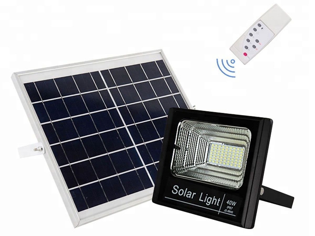 Đen Pha Cảm Biến 100W sac bằng Năng lượng mặt trời (100W) - 025