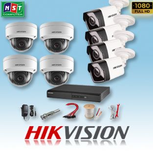 TRỌN BỘ 3 CAMERA CÓ MÀU 247 IP HIKVISION