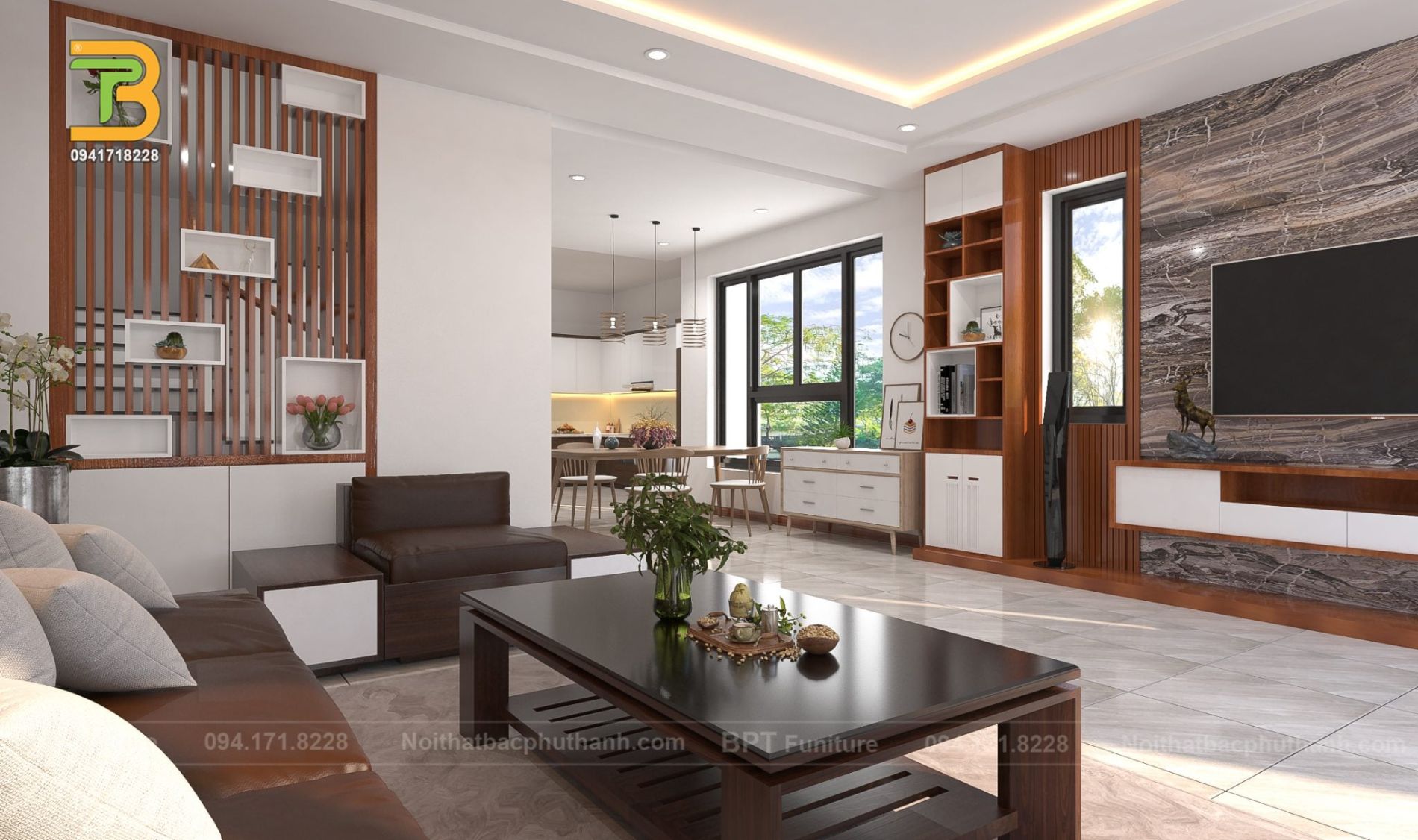 Thiết kế thi công nội thất nhà phố