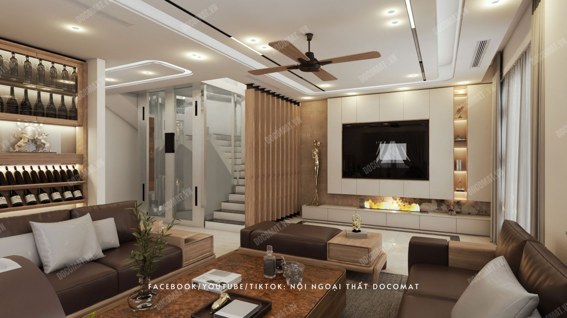 Thiết kế nội thất phòng khách