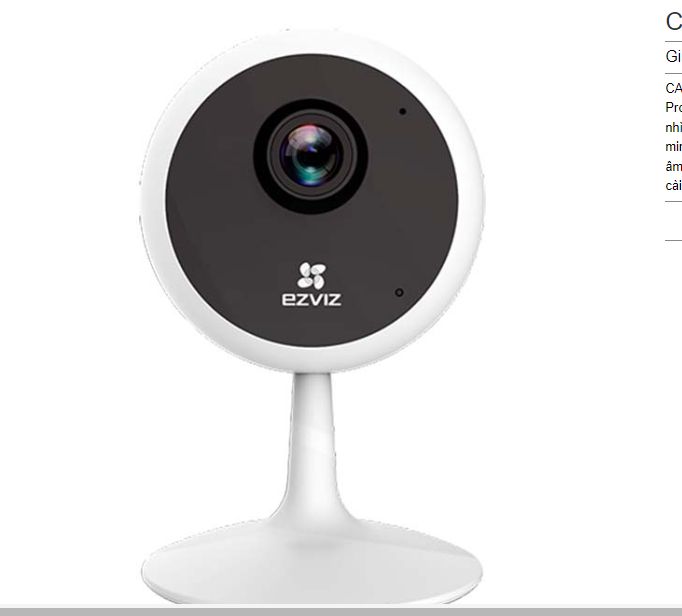 CAMERA WIFI KHÔNG DÂY EZVIZ CSC1C1D1WFR