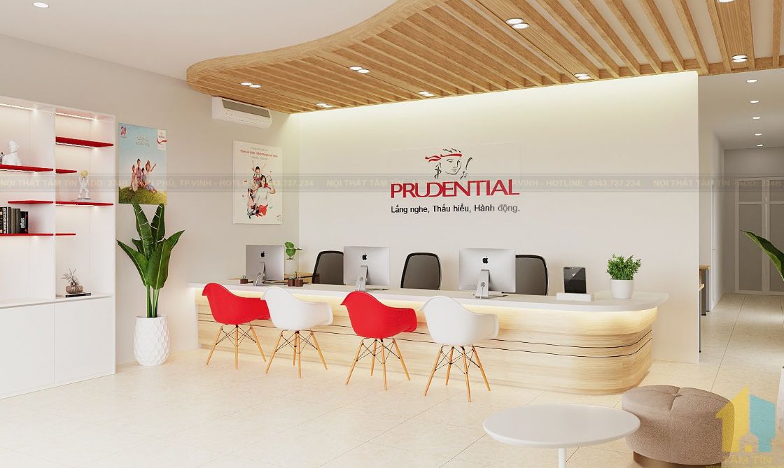 Thiết kế nội thất văn phòng Prudential