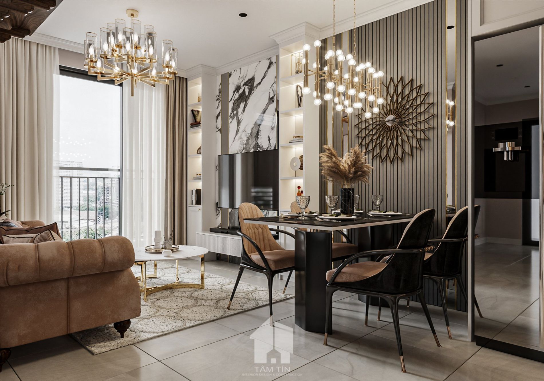 Thiết kế thi công nội thất căn hộ chung cư