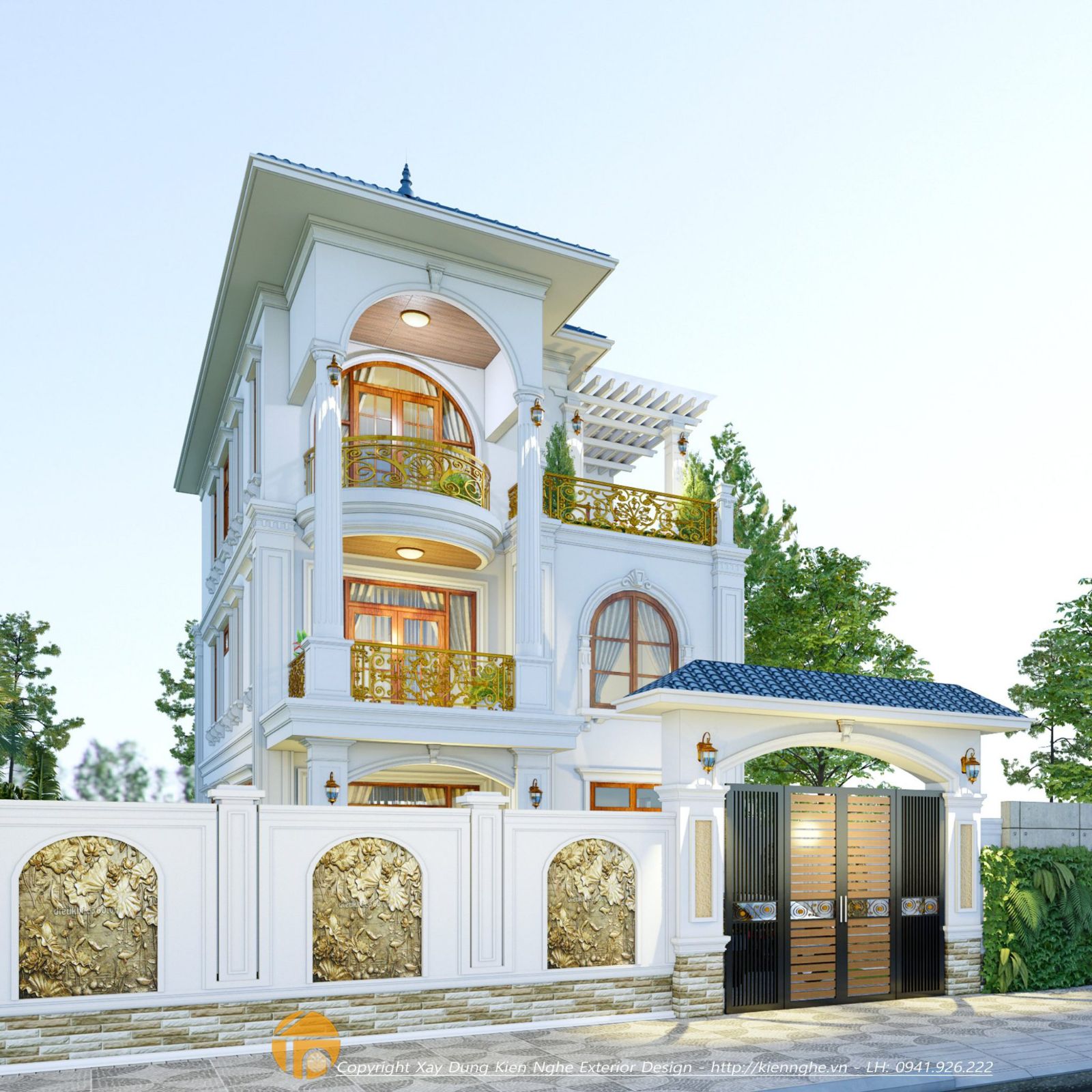 Thiết kế kiến trúc biệt thự tân cổ điển