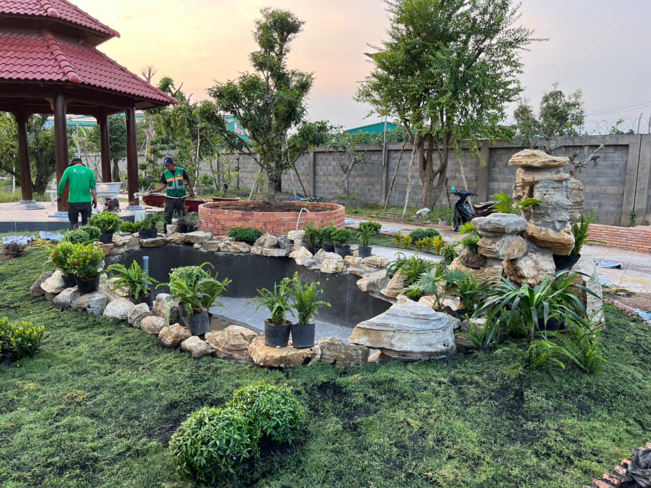 Thi công tiểu cảnh 