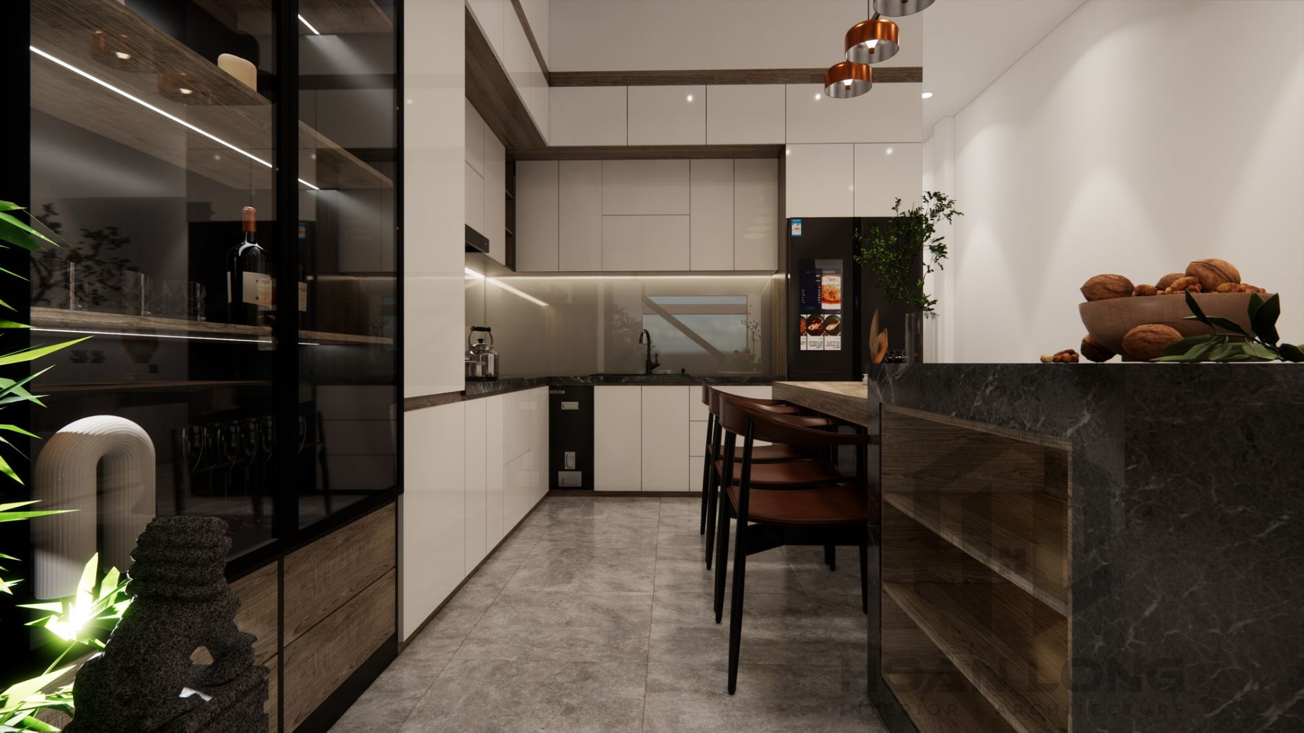 Thi công thiết kế không gian bếp 