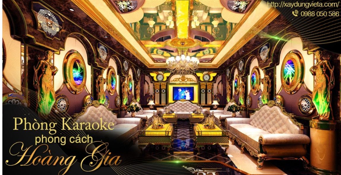 Phòng karaoke phong cách cổ điển hoàng gia đẳng cấp