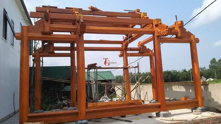 Thiết kế thi công nhà thờ gỗ