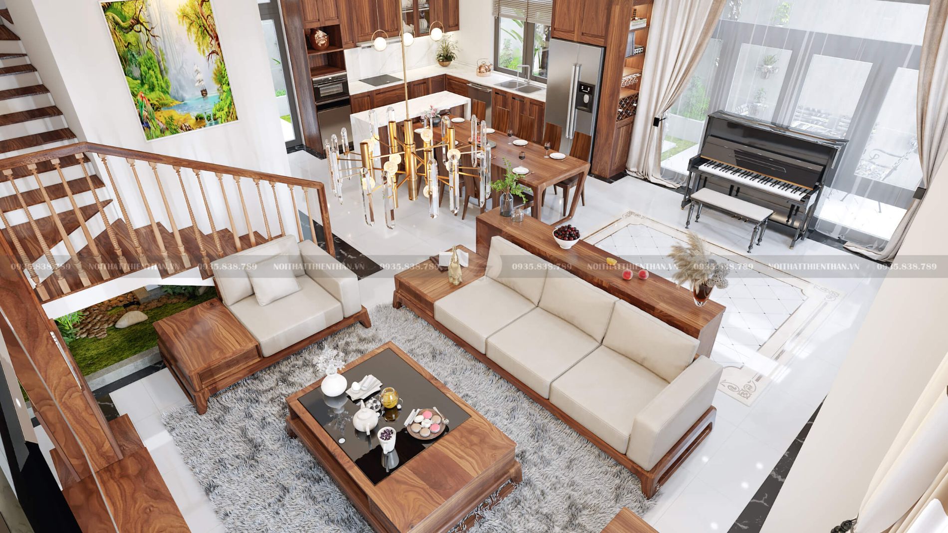thiết kế nội thất biệt thự